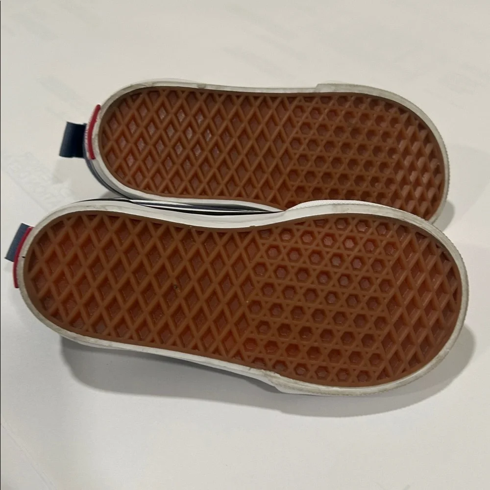 Vans Kids Dark Blue and White Sneakers